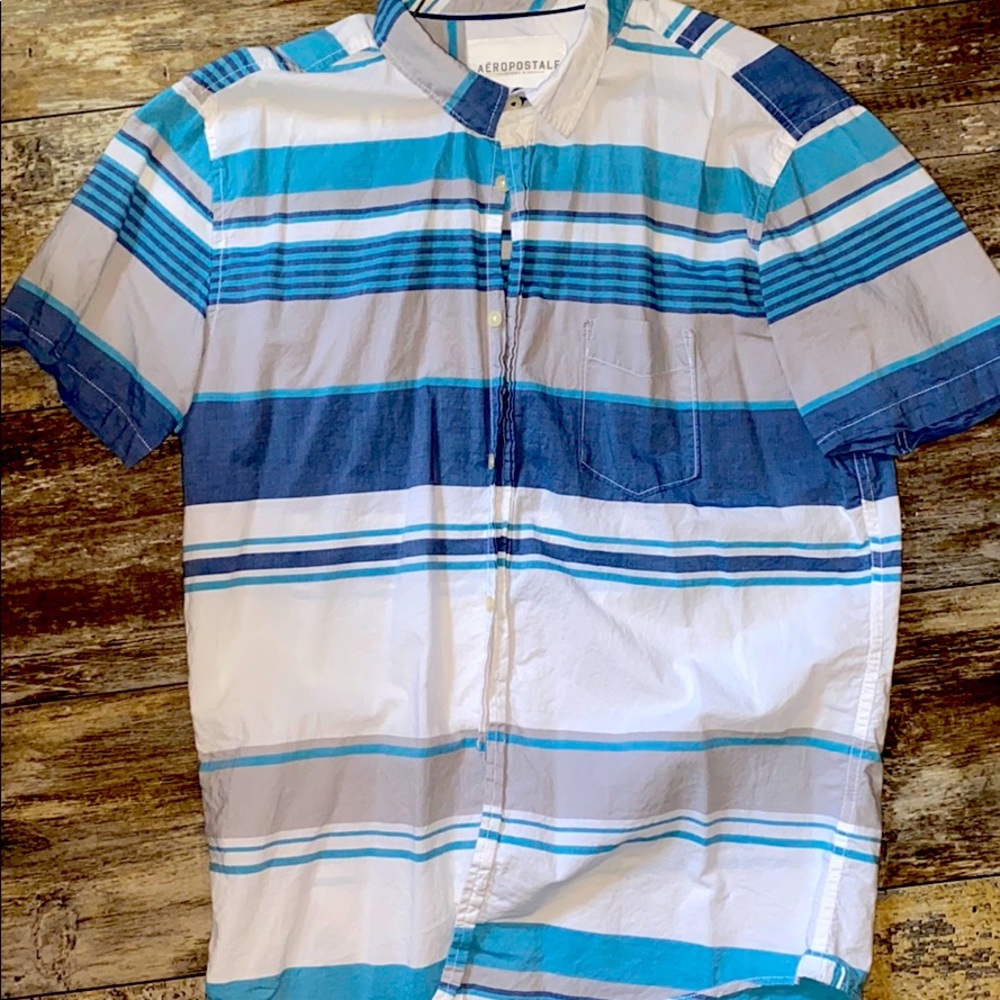 Aeropostale short sleeve, button down shirt